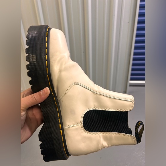 2976 SMOOTH LEATHER PLATFORM CHELSEA BOOTS size 12 - Picture 8 of 12